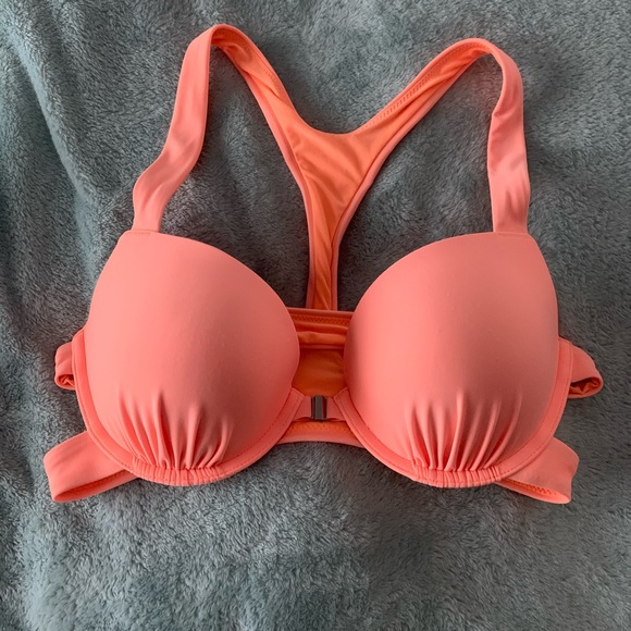 aerie Other - Aerie Coral Push Up Swim Top